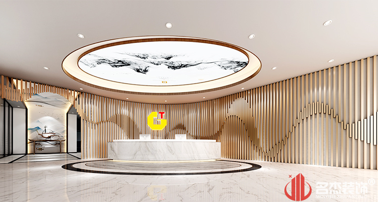 广州金土办公室前台装建设计