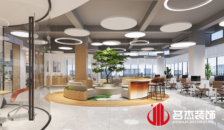 盛开办公区装建设计成效